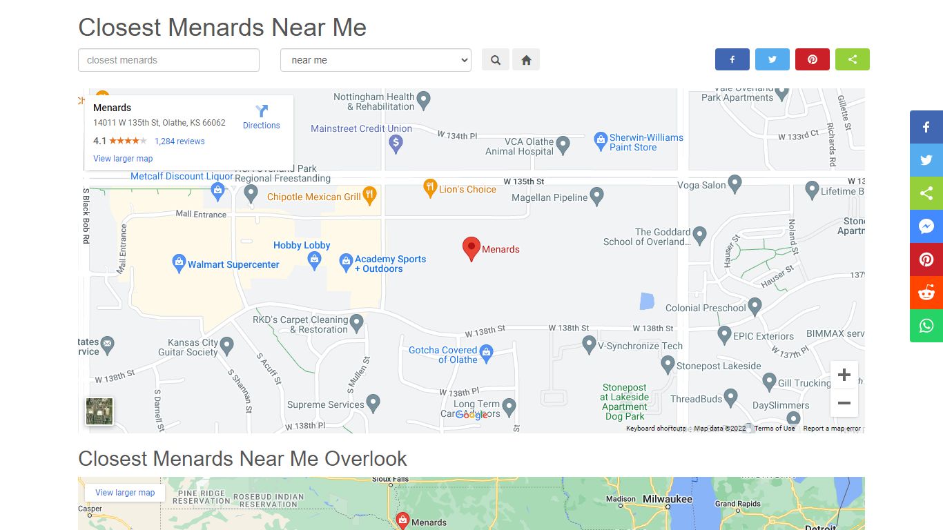 Closest Menards Near Me